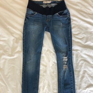 ASOS distressed maternity jeans